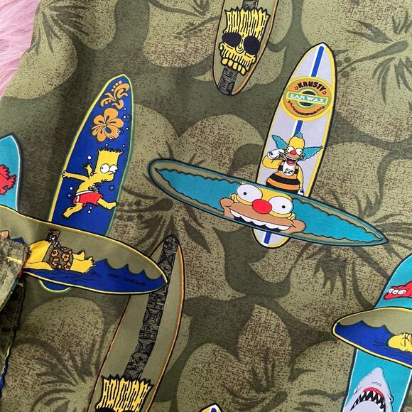 Tiki Bart & Homer Simpson Hybrid Board Shorts Size 34 - Picture 4 of 11